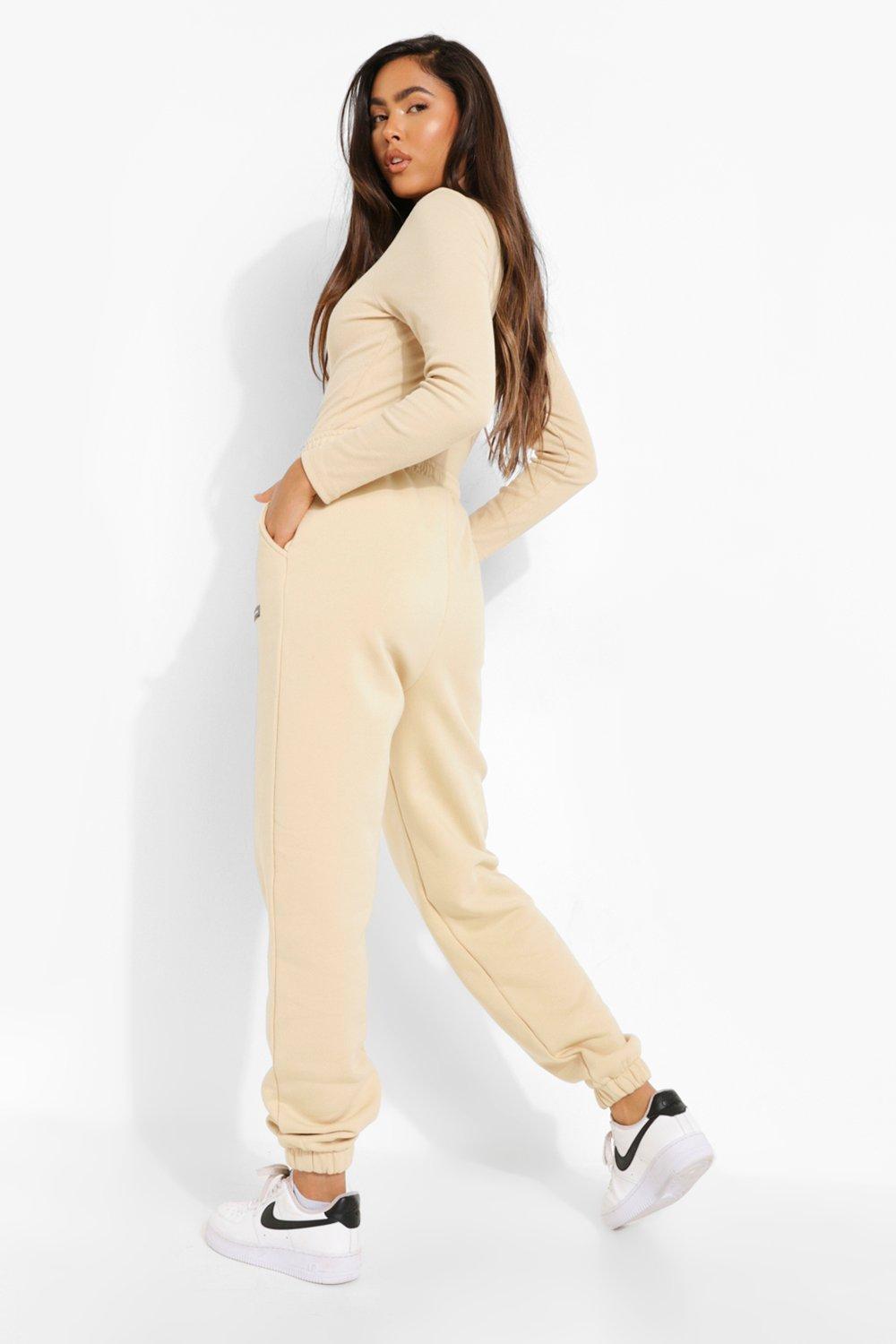 Zip Bodysuit Jogger Set | boohoo