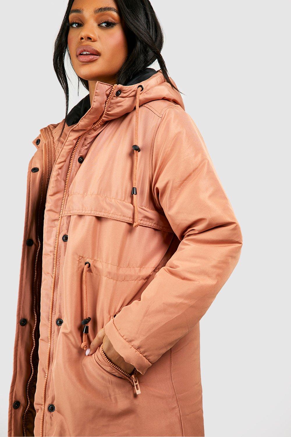 Tan parka store coat