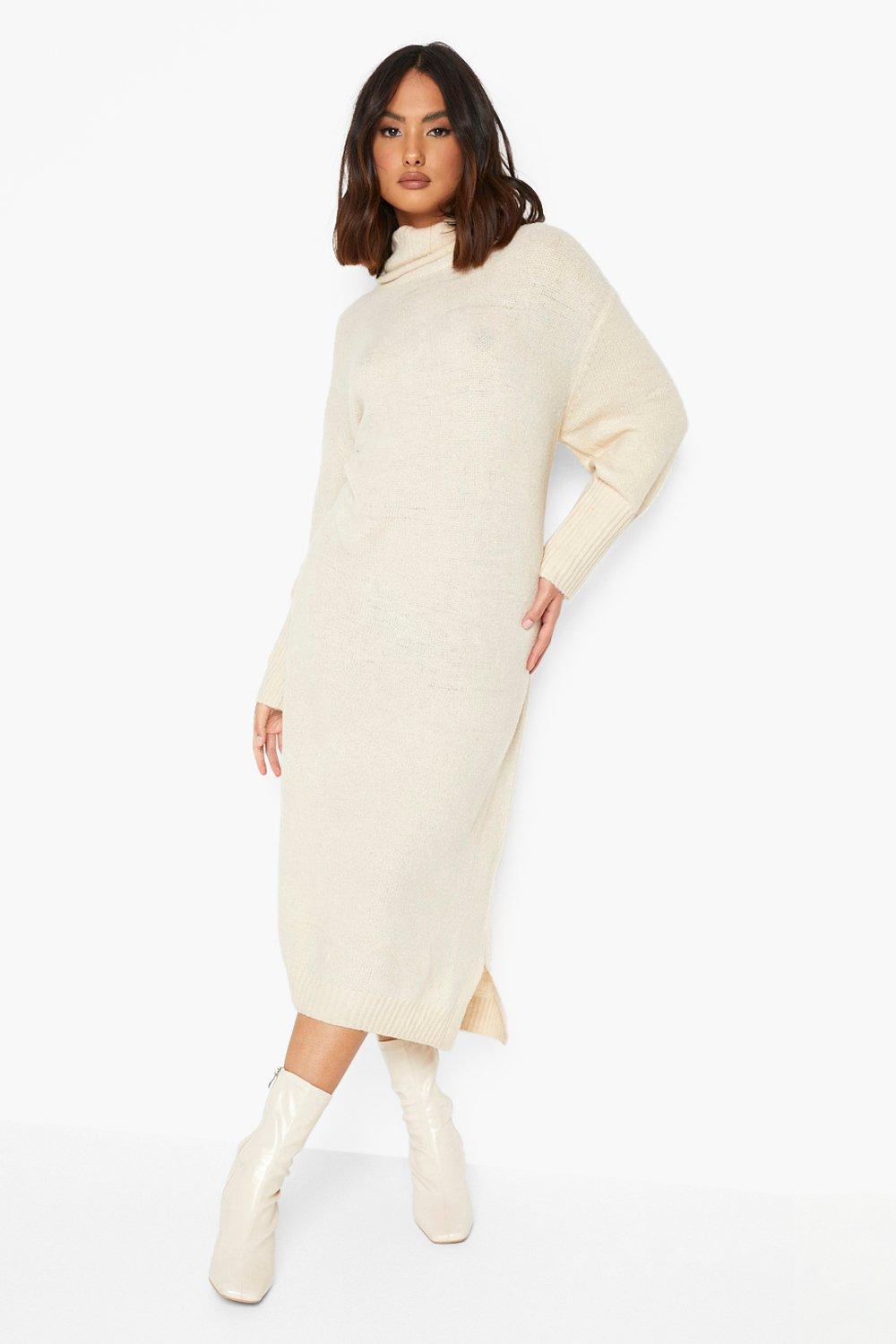 Cream cowl best sale neck sweater dress