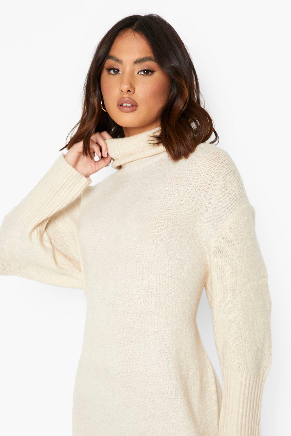 Beige cowl sale neck sweater