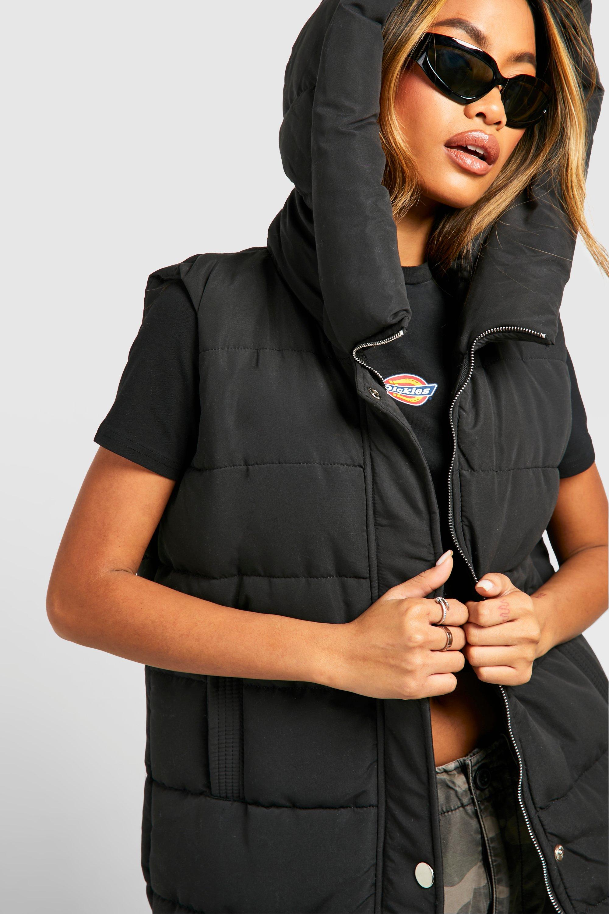 Hooded shop vest jacket