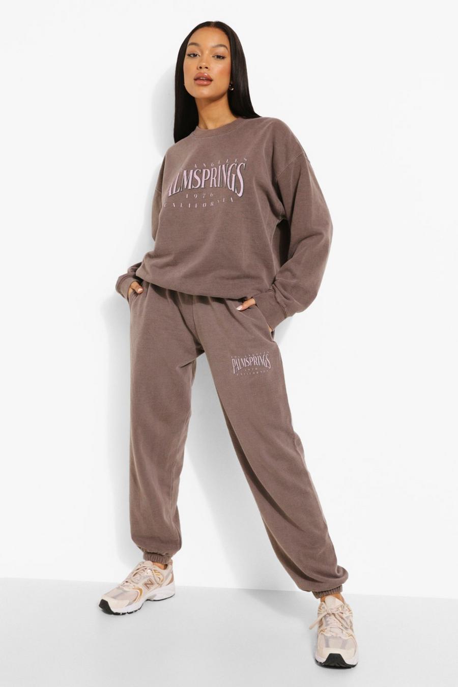 Mauve Overdyed Palm Springs Tracksuit image number 1