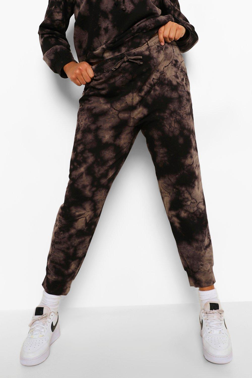 Plus size tie online dye joggers