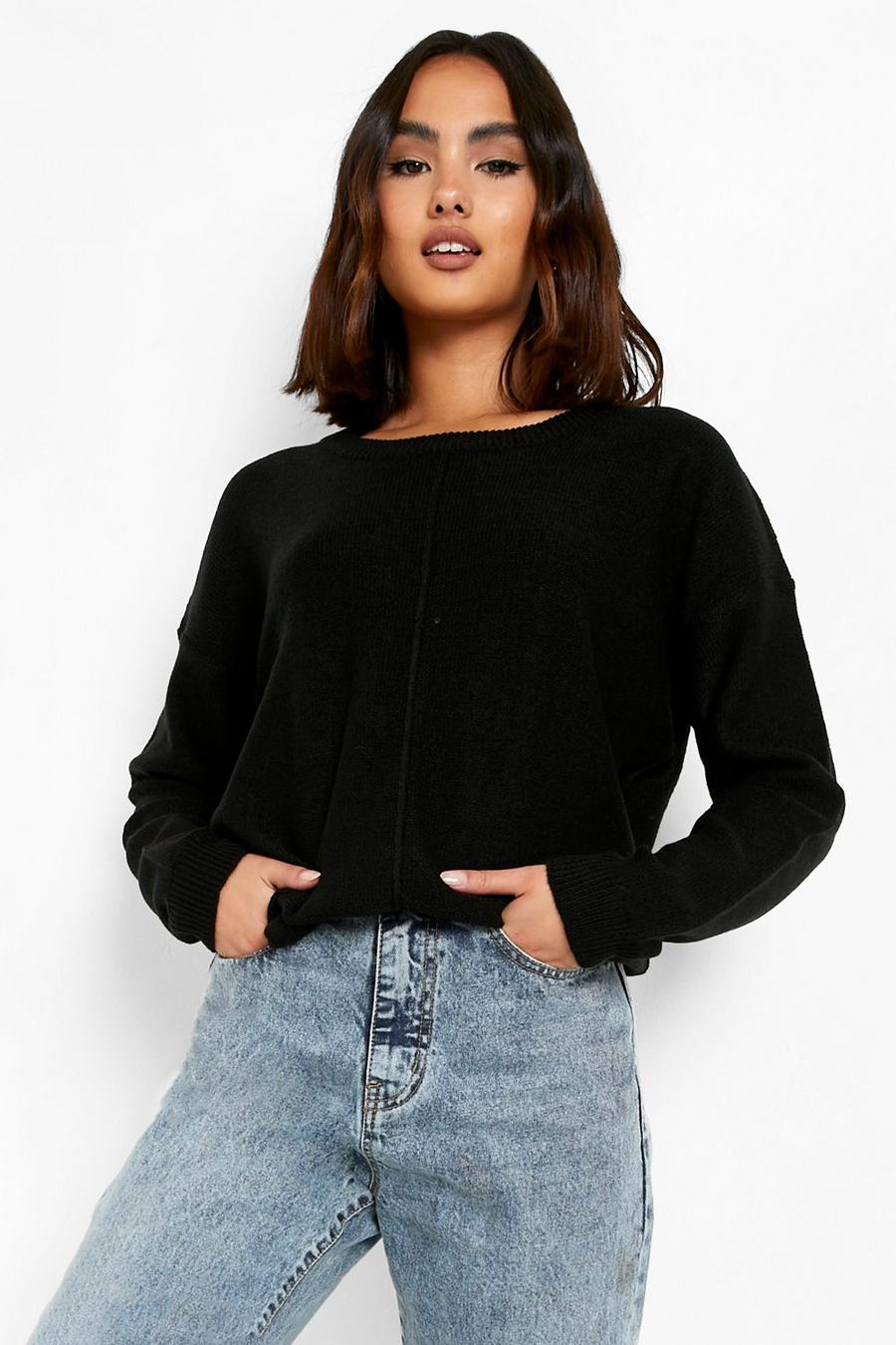 Black Oversized Sweater image number 1