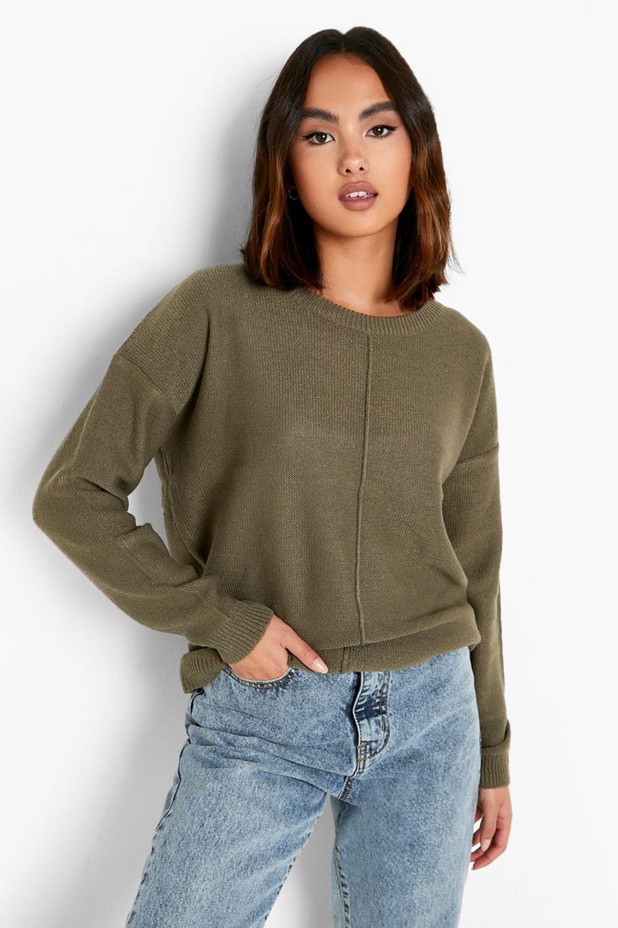 Khaki Oversized Sweater