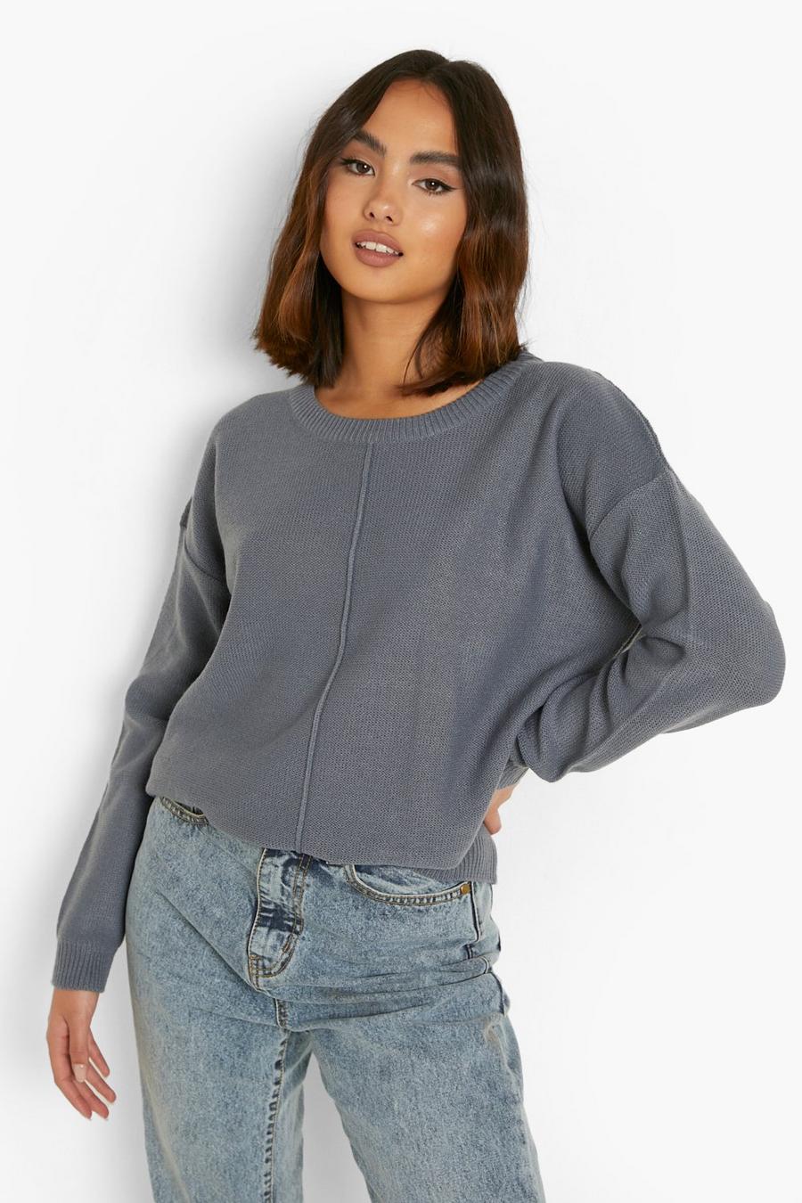 Slate Oversized Sweater image number 1