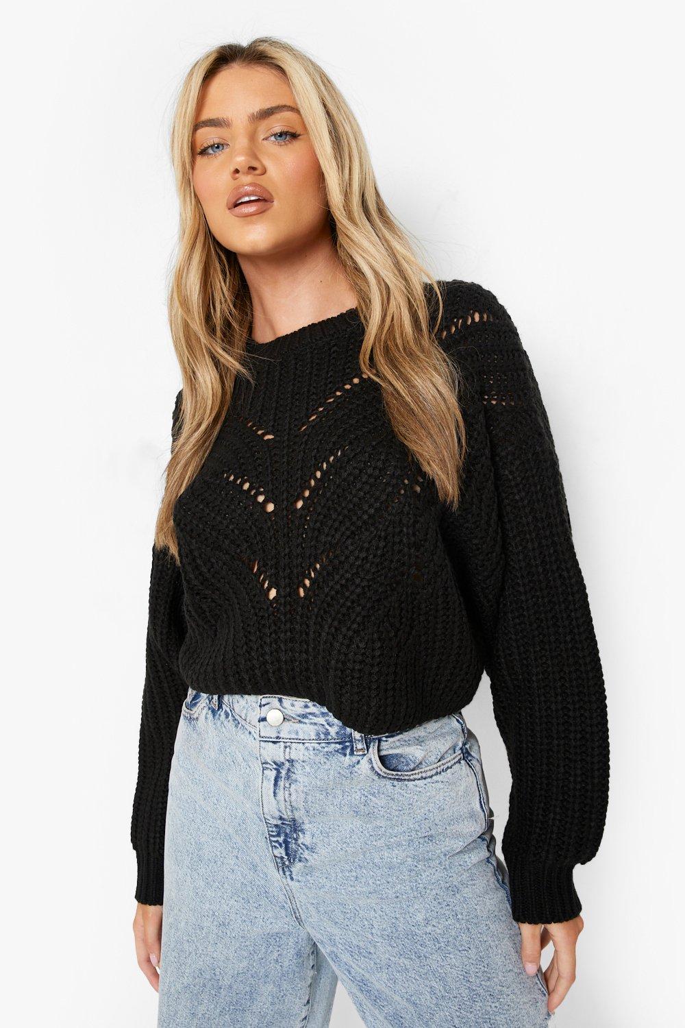 Chunky cropped jumper sale