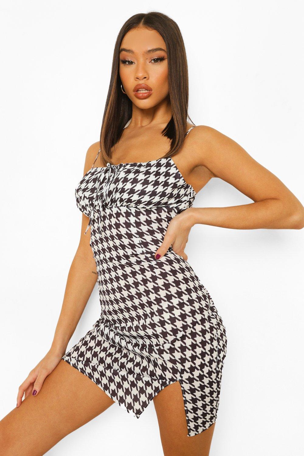 Dogtooth mini dress sale