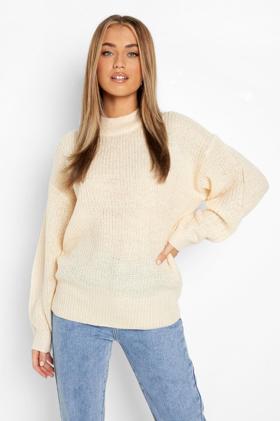 Oversize Pullover, Stone image number 1