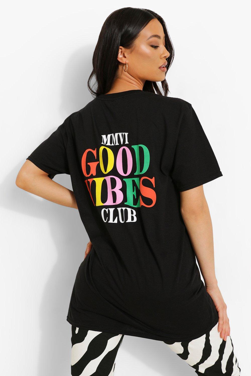 good vibes t shirt women's