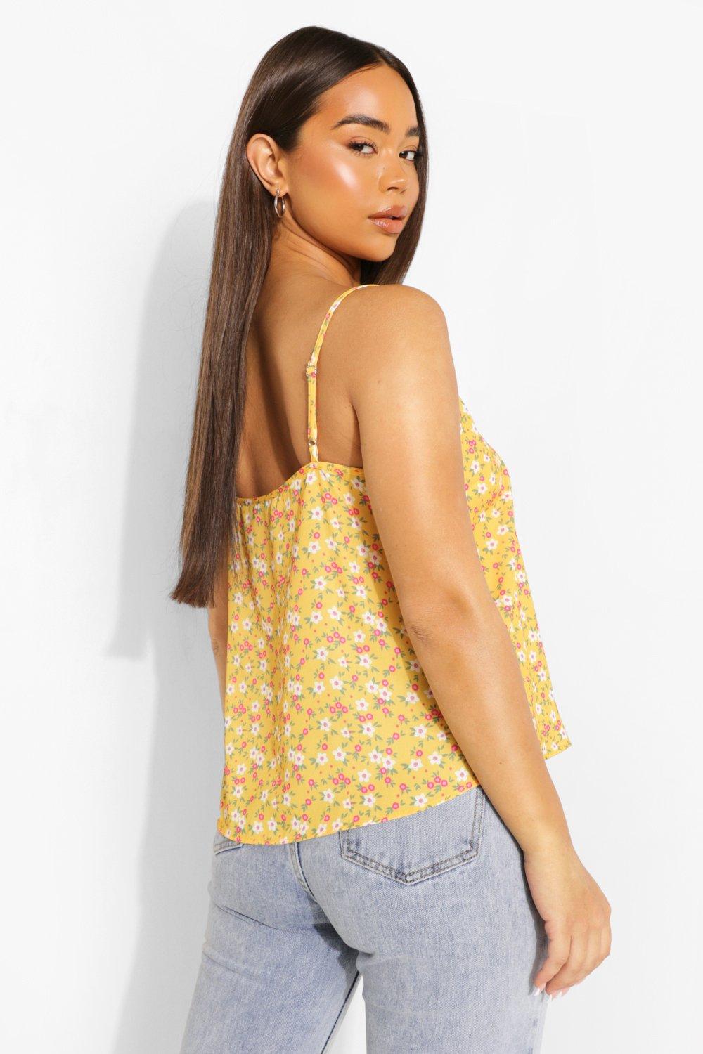 Forever 21 ruched ditsy floral outlet cami