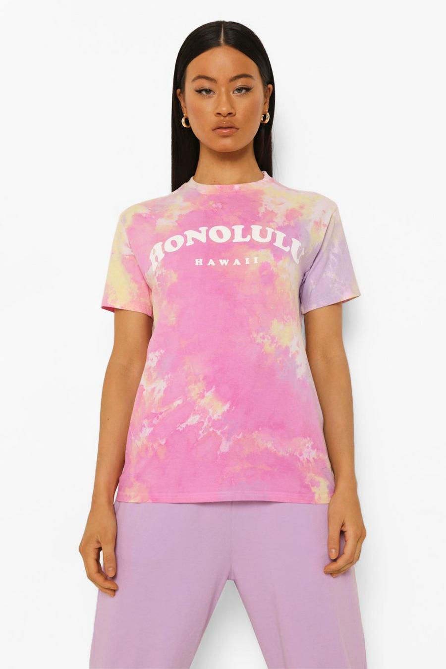 Stone Honolulu Tie Dye Oversized T Shirt image number 1