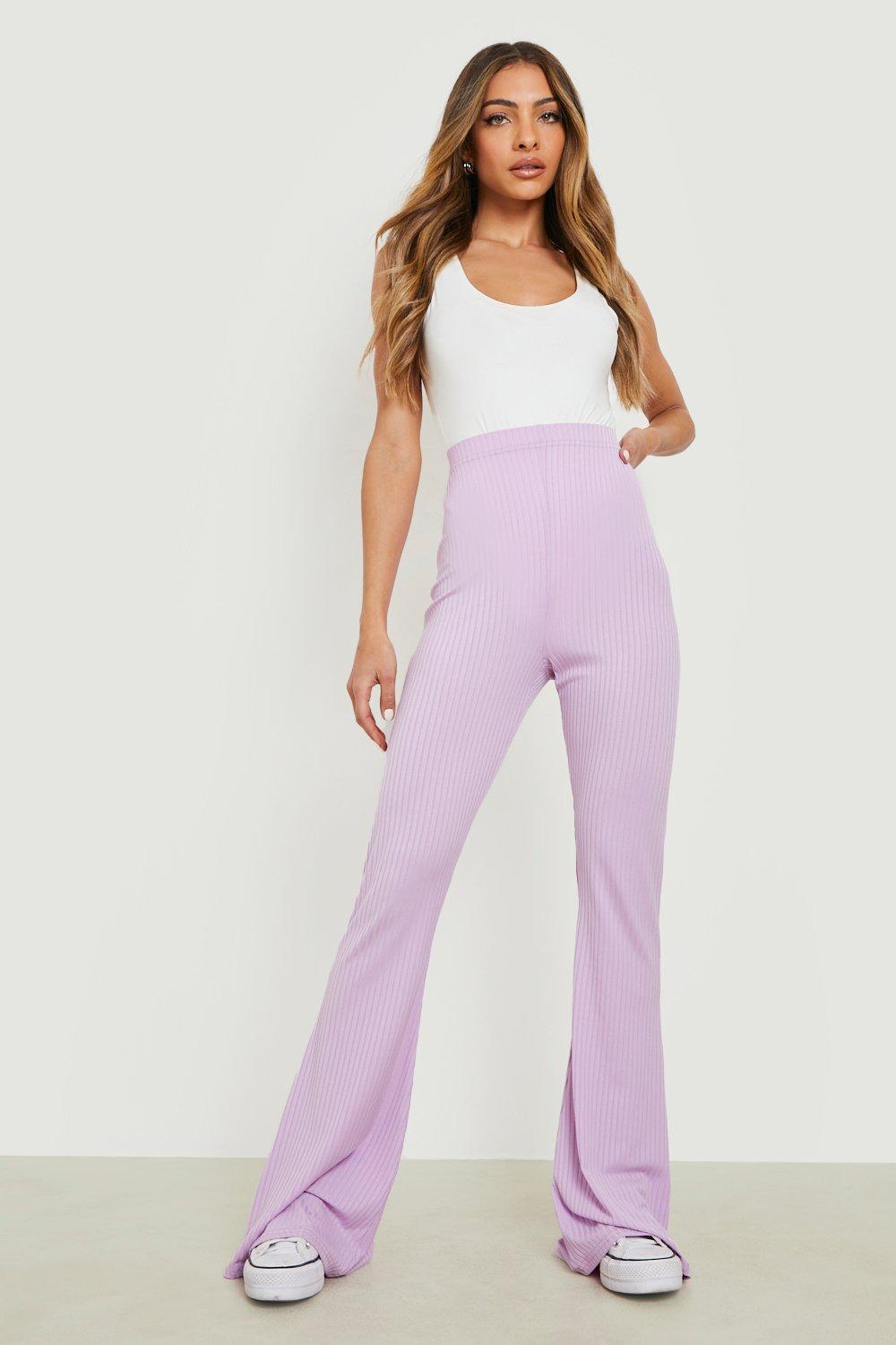 Fit & Flare Seam Front Dress Pants