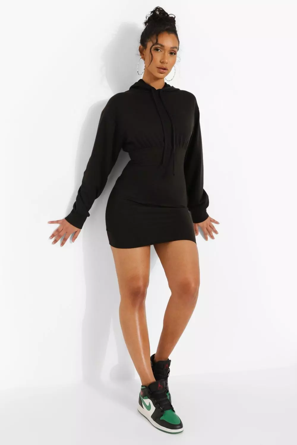 Fitted hoodie dress hotsell