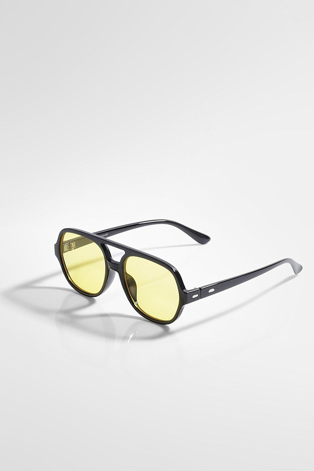 Lunettes de soleil aviateur verres jaunes