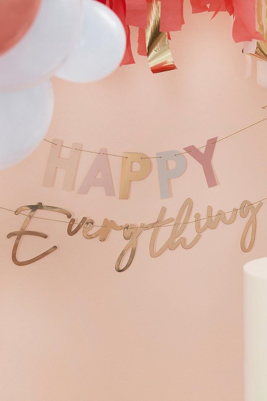 Festone laminato in oro Ginger Ray “Happy Everything” image number 1