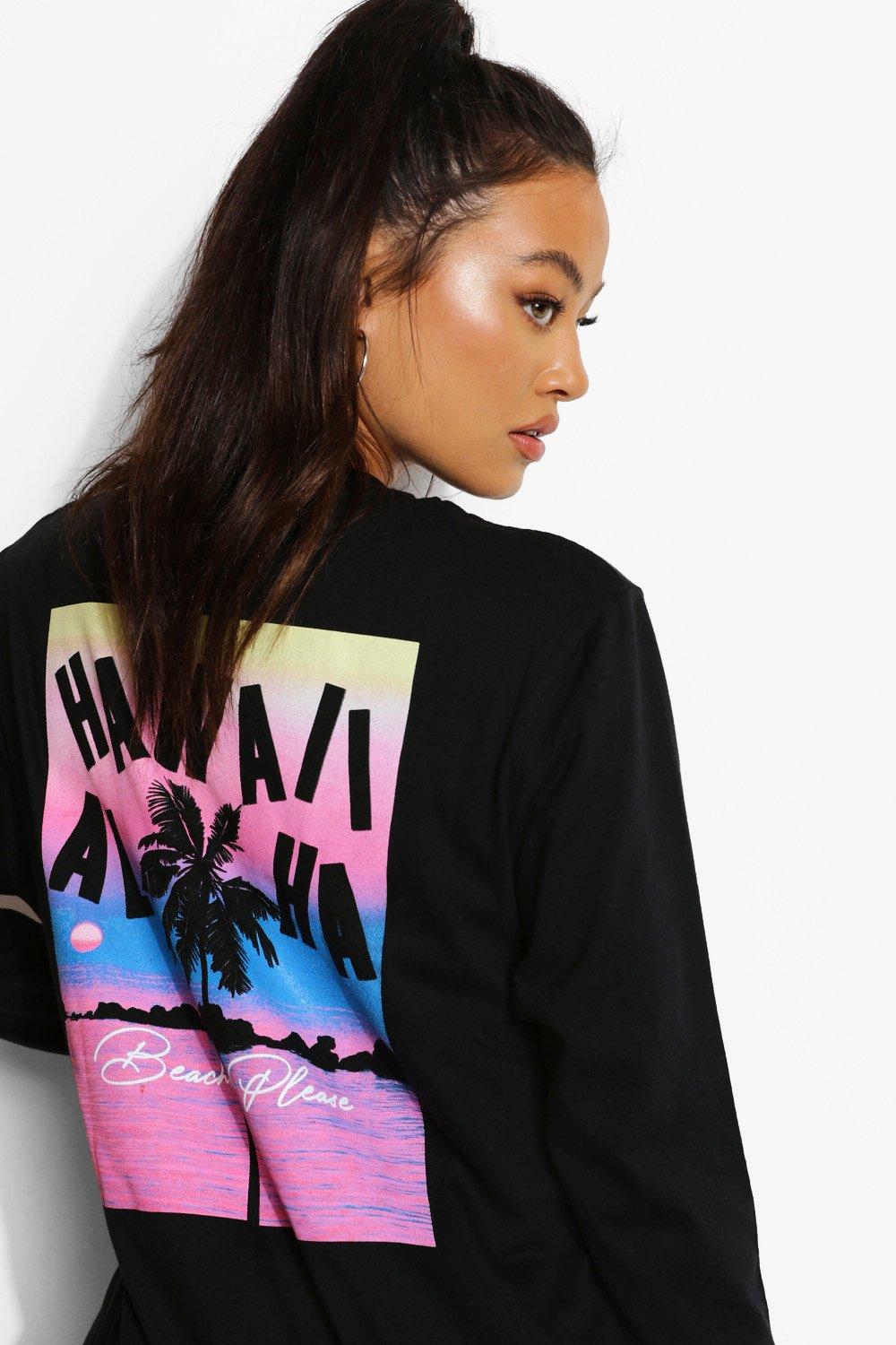 Tee shirt manche longue femme imprimé clearance