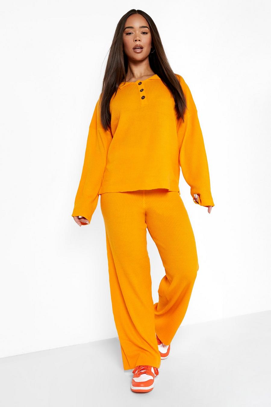 Amber Slouchy Wide Leg Rib Co-ord image number 1