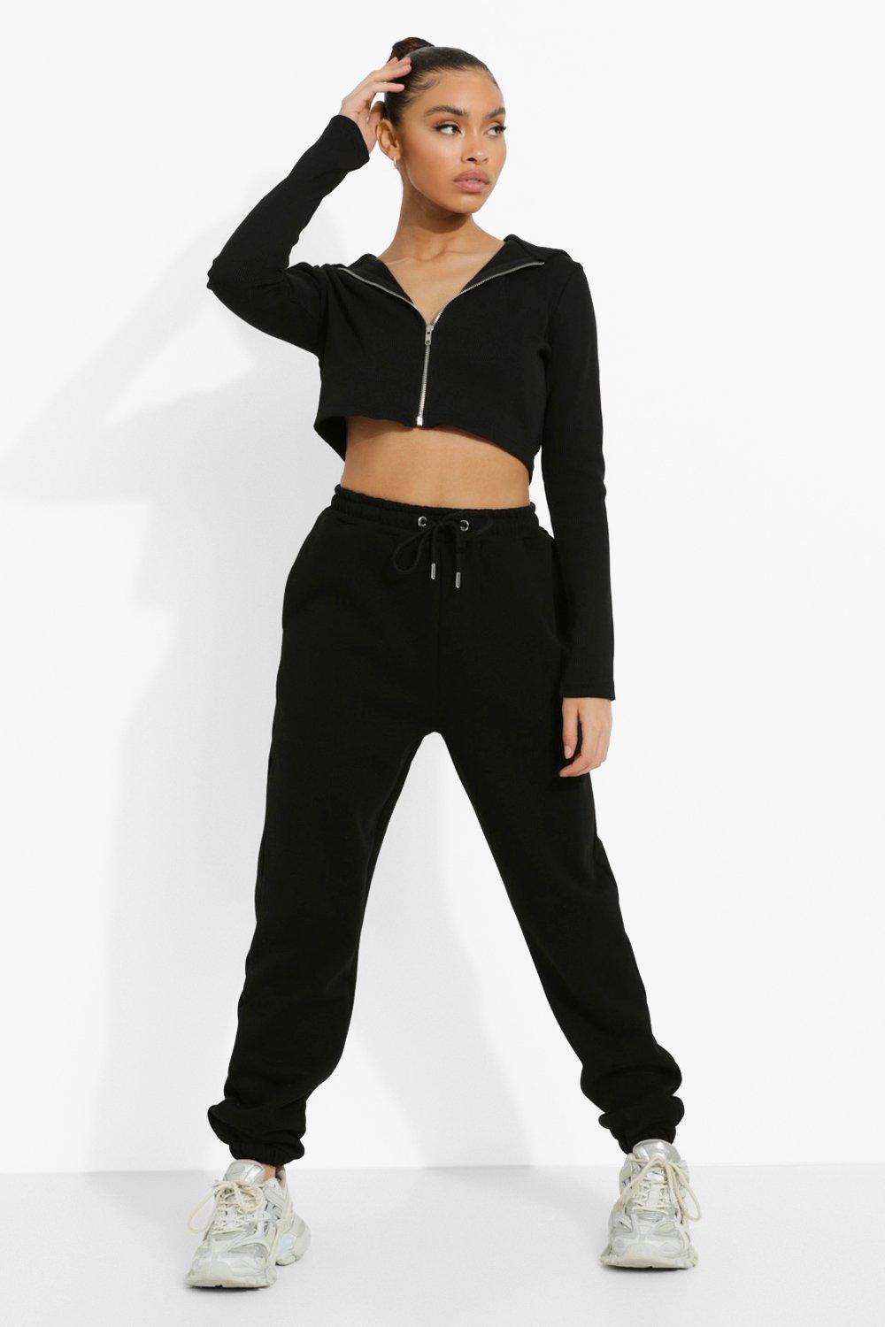 Crop top a capuche hot sale