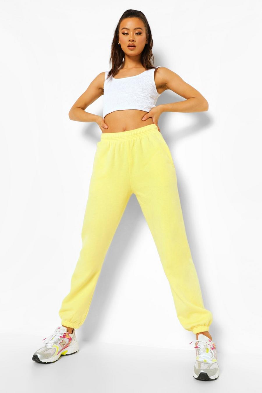 Pantaloni jogging a vestibilità regolare, Giallo limone image number 1