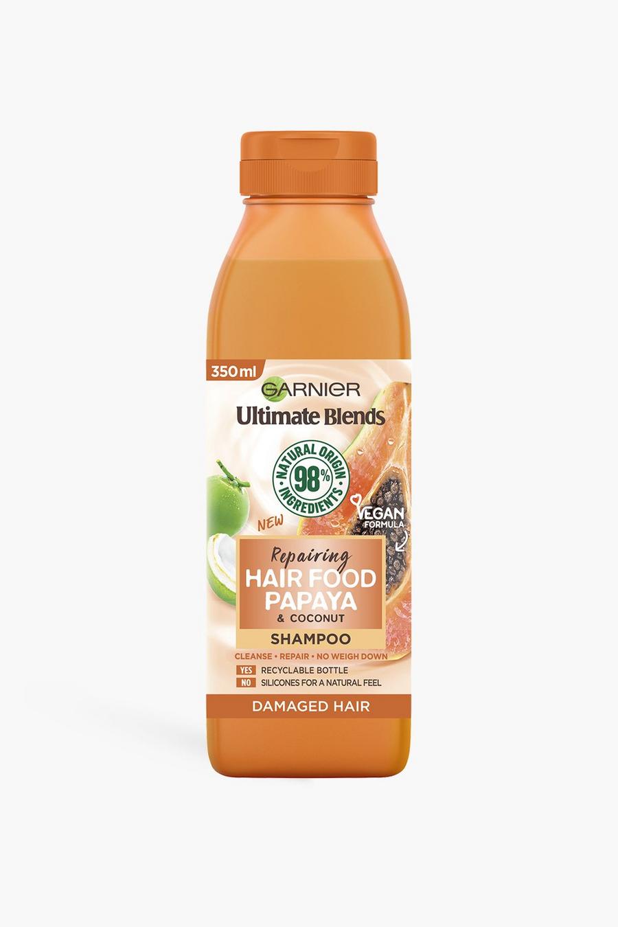 Orange Garnier Ultimate Blends Repairing Hair Food Papaya Shampoo For Damaged Hair 350ml image number 1