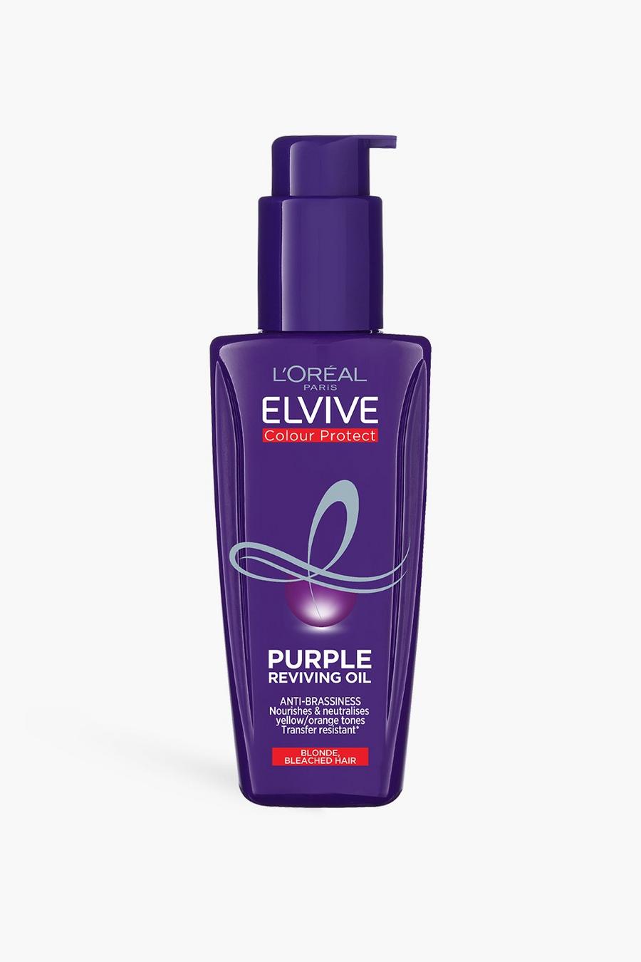 L'Oréal Elvive Colour Protect Purple Anti-Brassiness Hair Oil for Highlighted Brunette 100ml image number 1