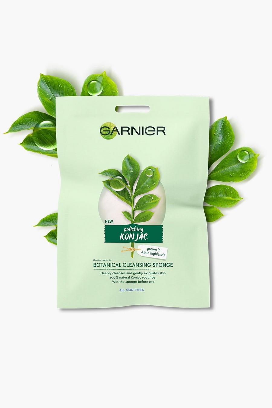 Green grön Garnier Organic Konjac Vegan Botanical Cleansing Sponge 100% Reusable