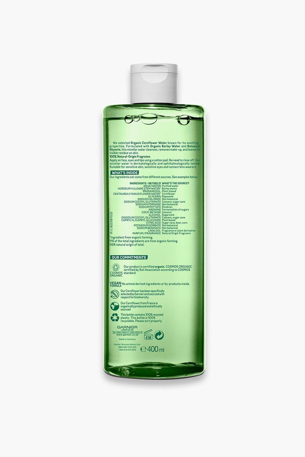 Organic micellar cleansing clearance water