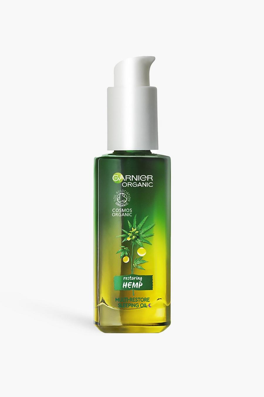 Green gerde Garnier Organic Hemp Multi-Restore Night Sleeping Oil 30ml
