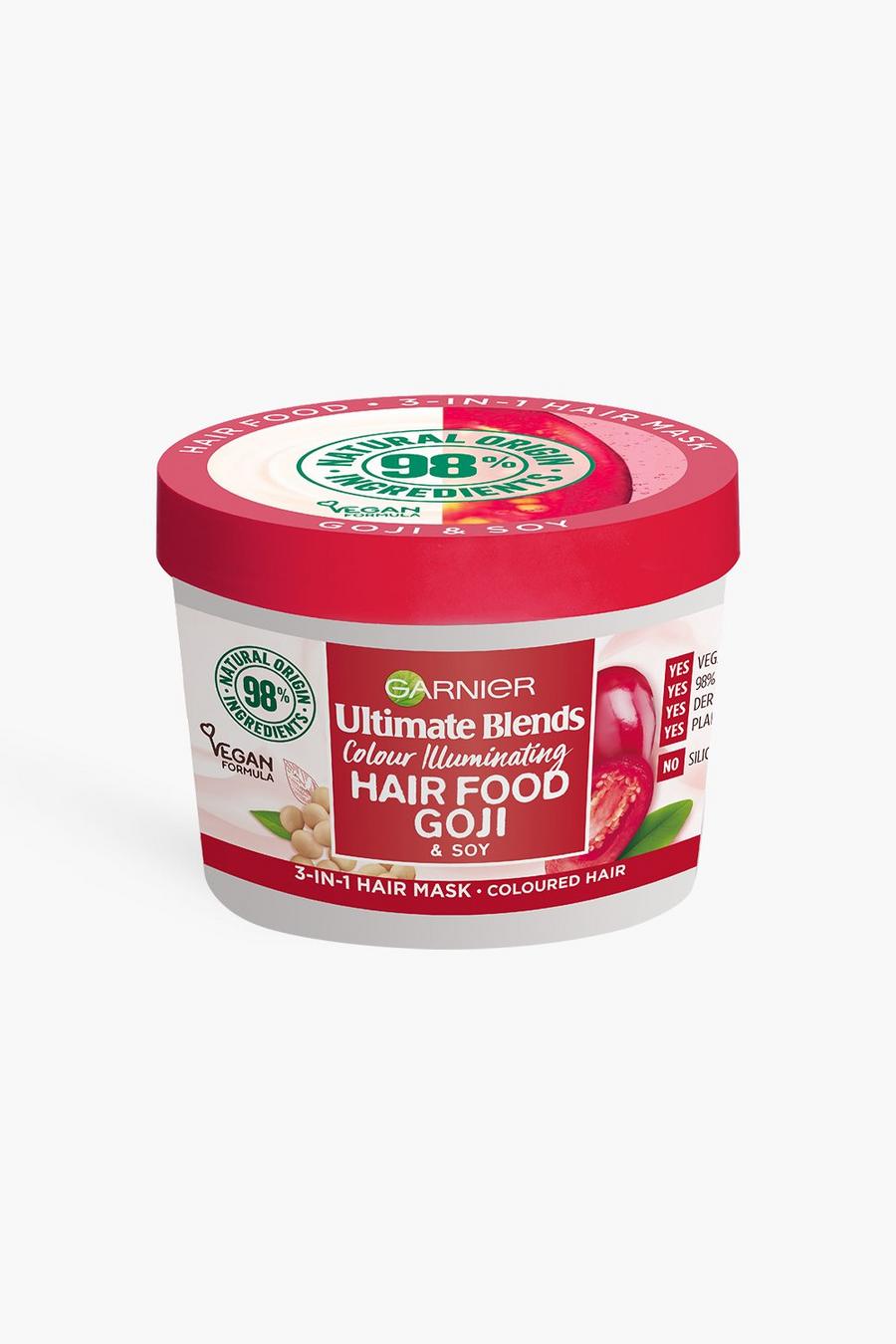 Red Garnier Ultimate Blends Hair Food Goji 3-in-1 Hair Mask Treatment For Coloured Hair 390ml image number 1