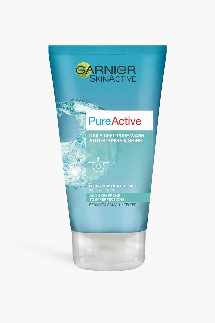 Blue blå Garnier Pure Active Anti-Blackhead Deep Pore Face Wash 150ml