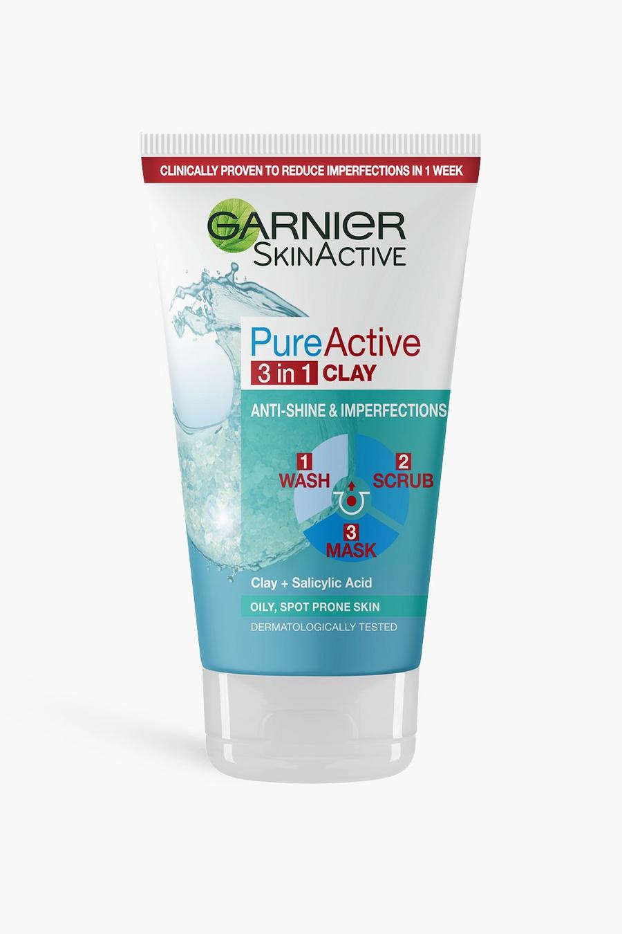 Blue Garnier Pure Active 3-in-1 Clay 150ml image number 1