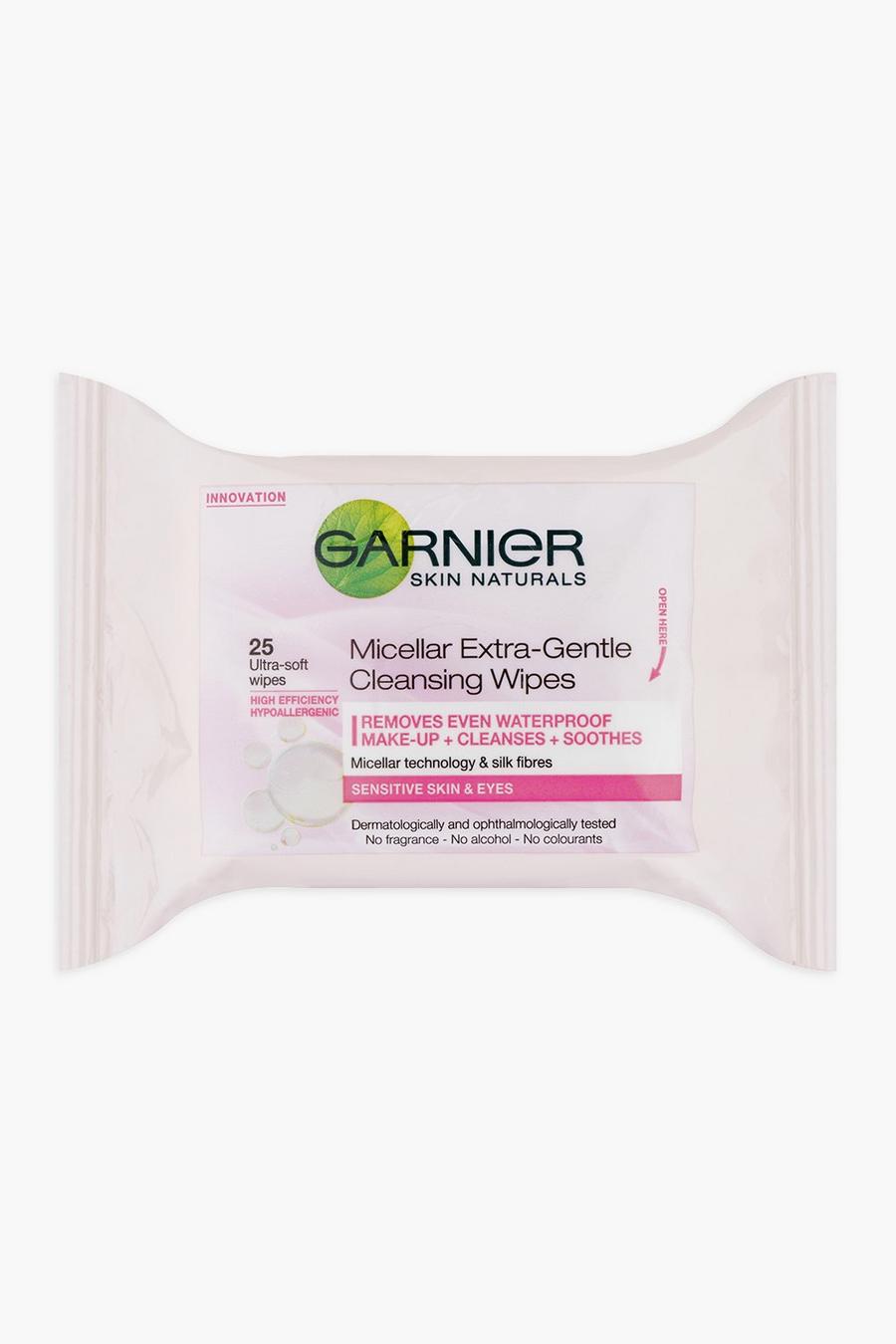 Baby pink Garnier Micellar Face Wipes Sensitive Skin 25 Wipes image number 1