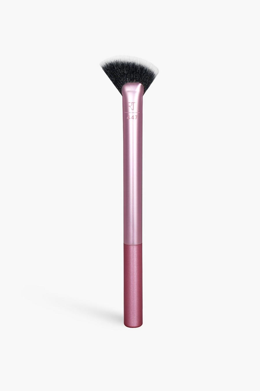 Rose gold metallic REAL TECHNIQUES RADIANCE FAN MAKEUP BRUSH image number 1
