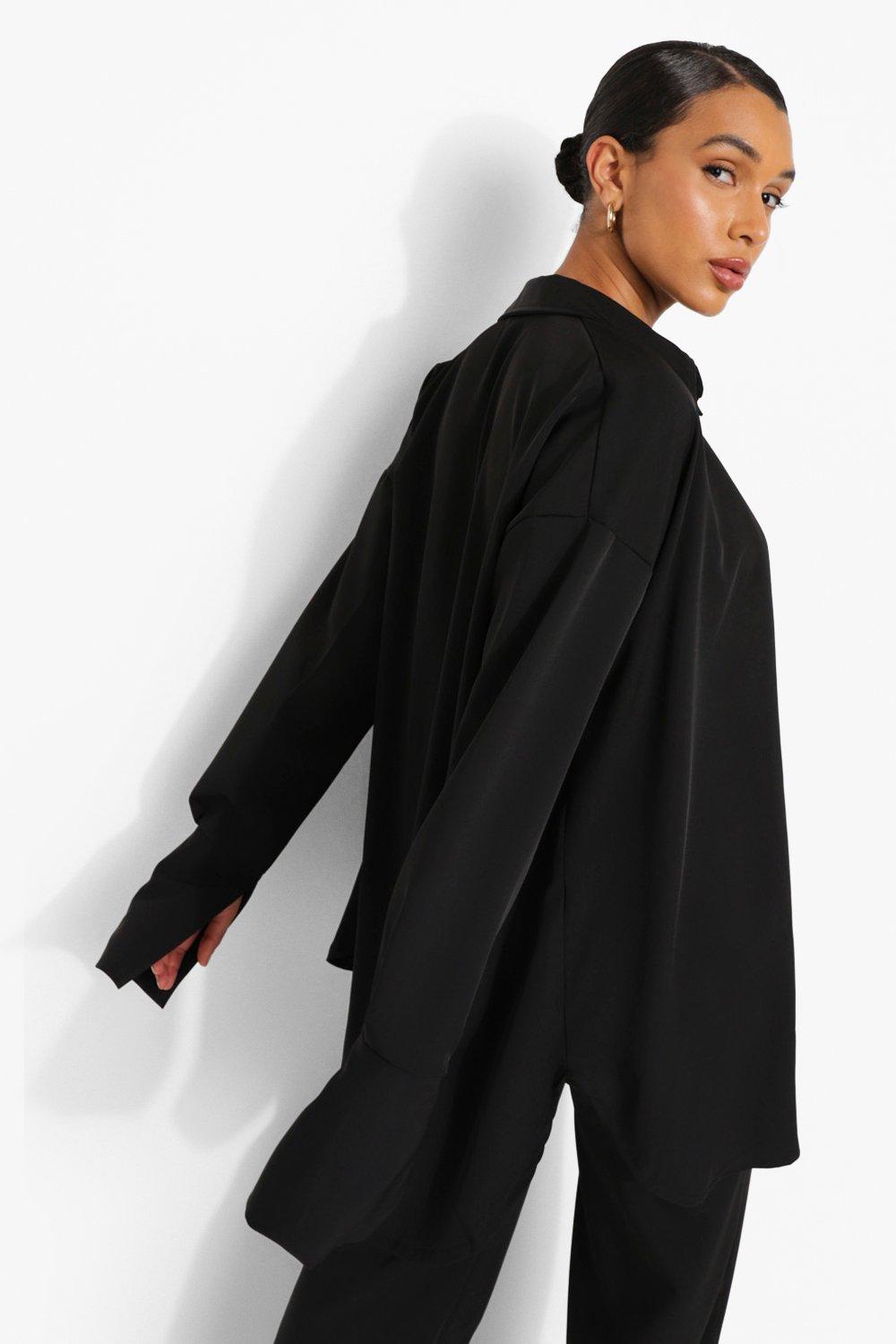 【美品】Black Satin シャツ Kimora Satin Jumpsuit | Marciano