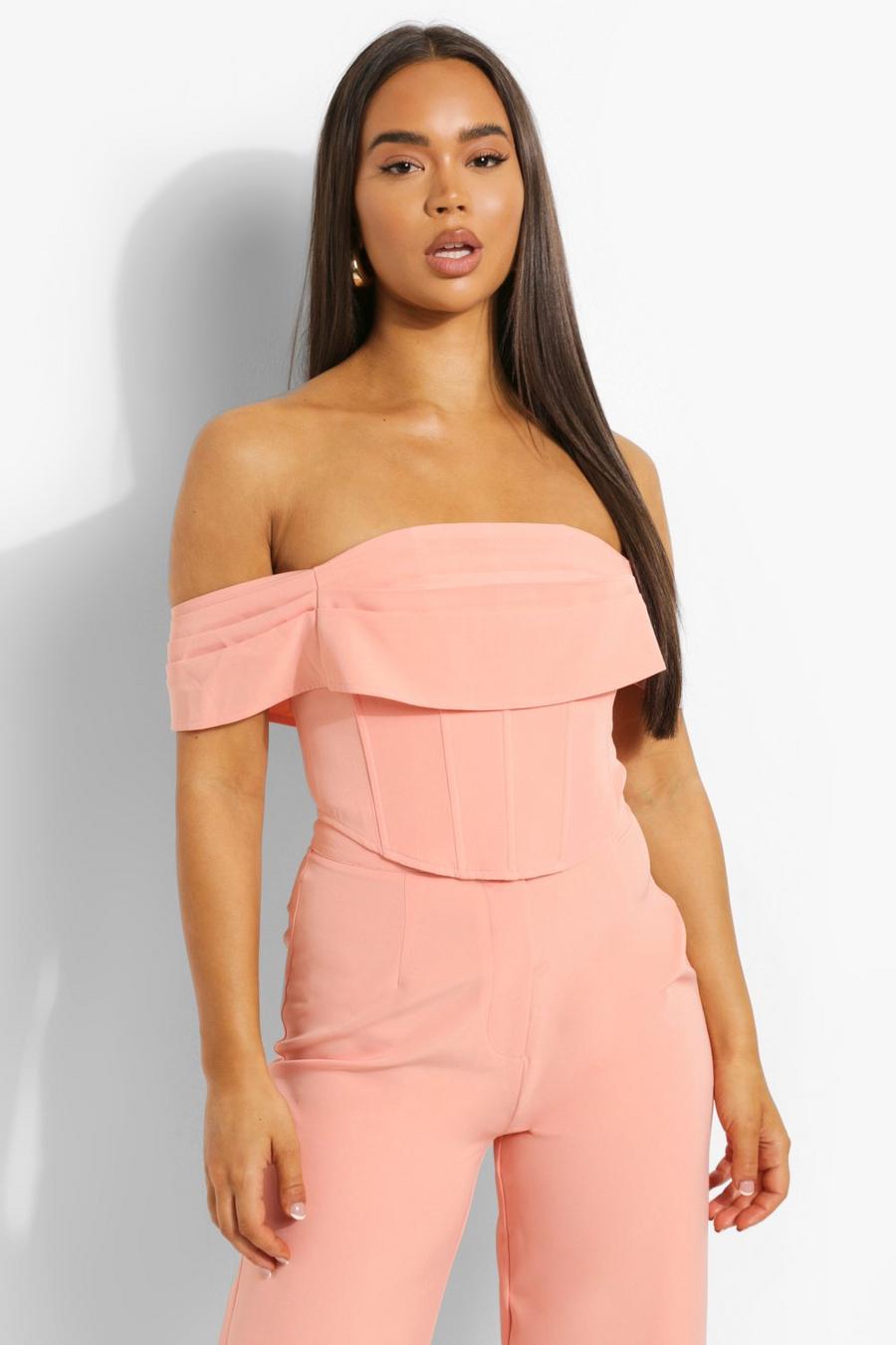 Coral Tailored Off The Shoulder Corset image number 1
