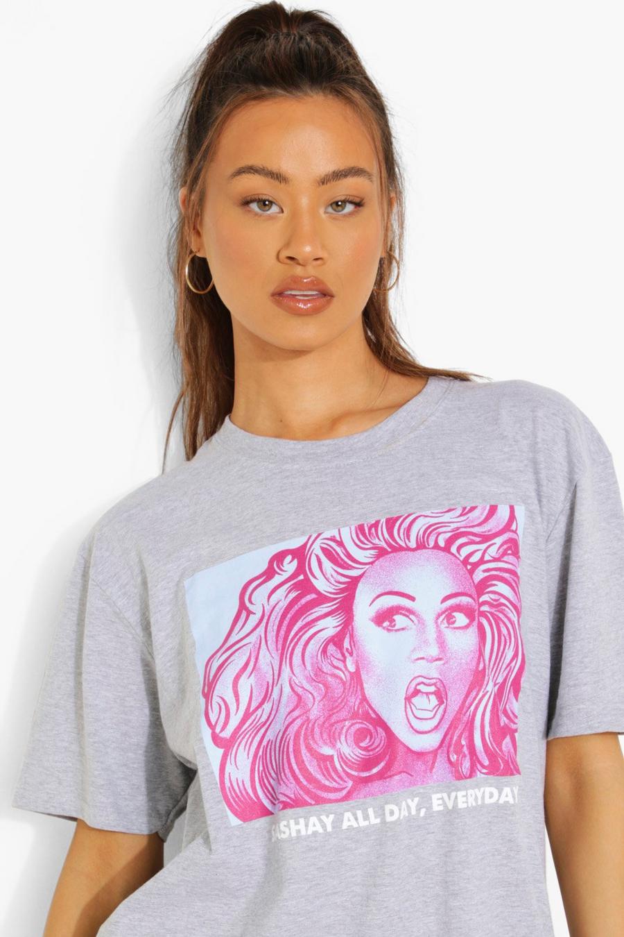 Oversize T-Shirt mit RuPaul-Print, Grey image number 1