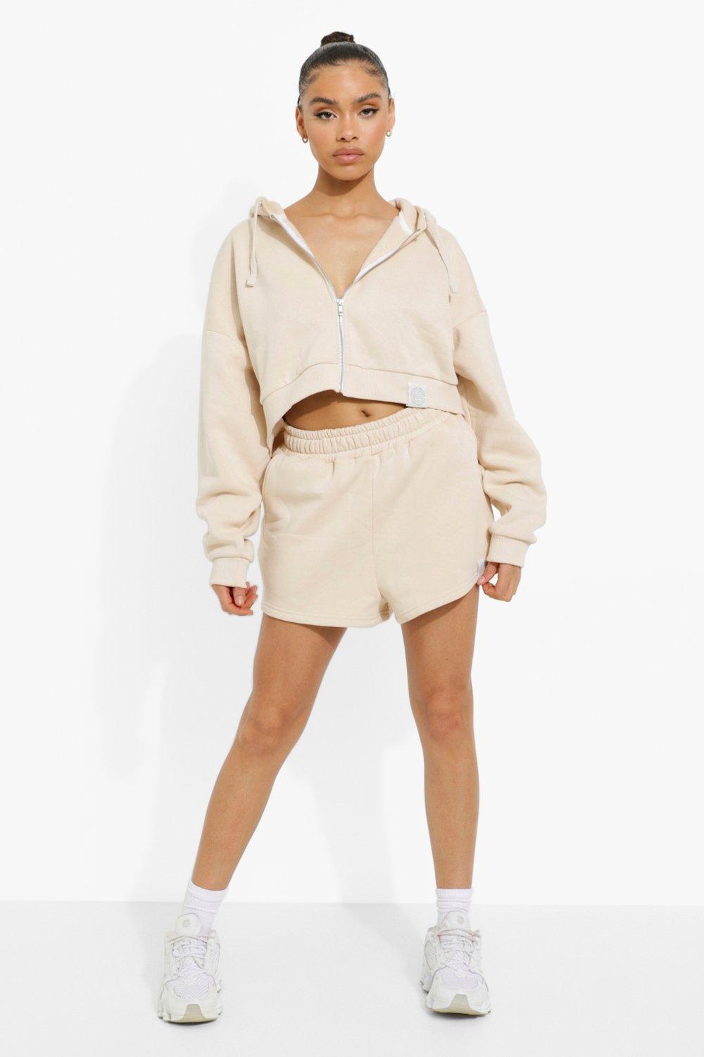 Cropped zip best sale up tracksuit