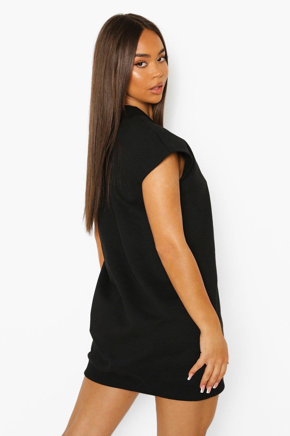 Sleeveless sweatshirt online dress