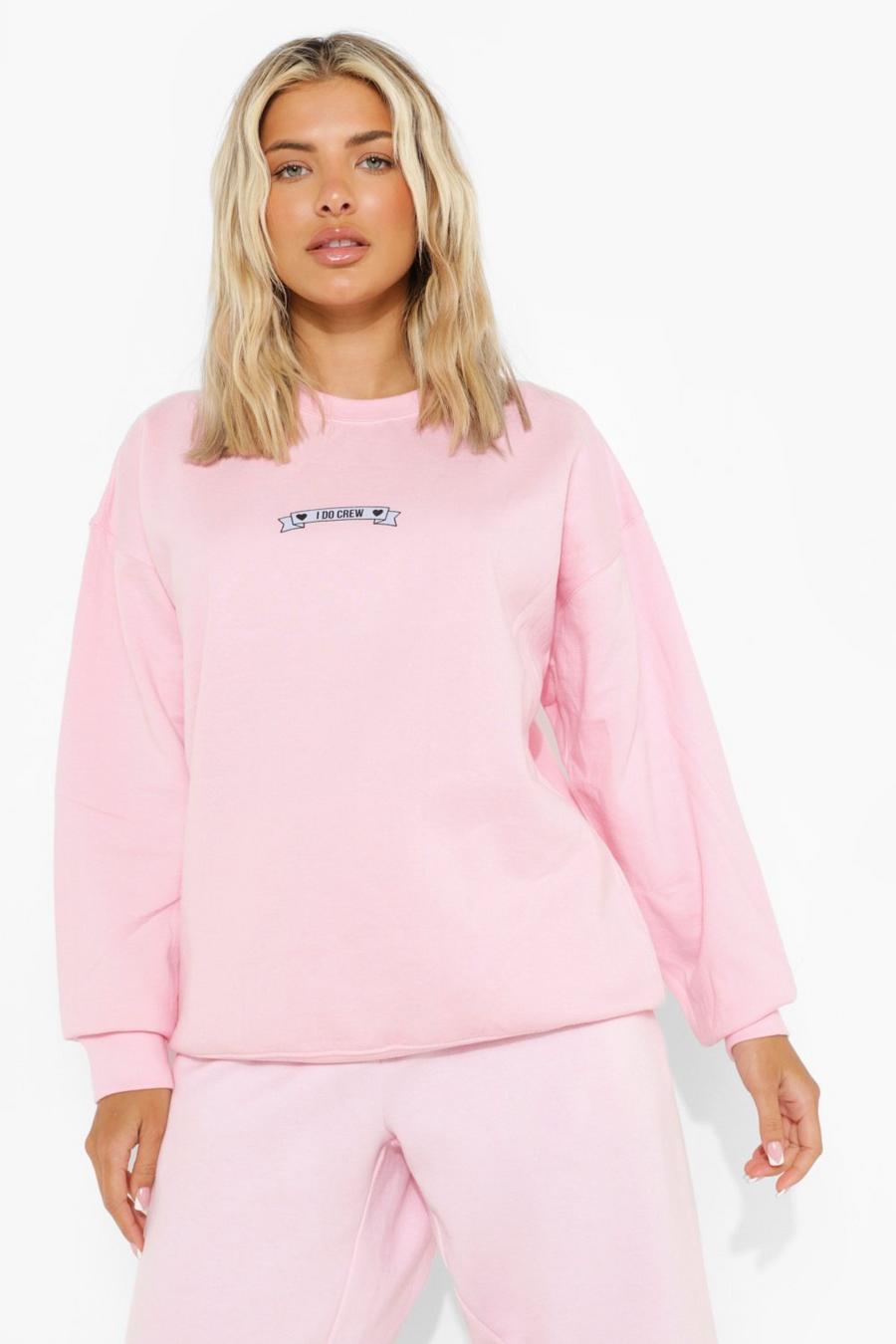 Pale pink I Do Crew Bridal Sweatshirt image number 1