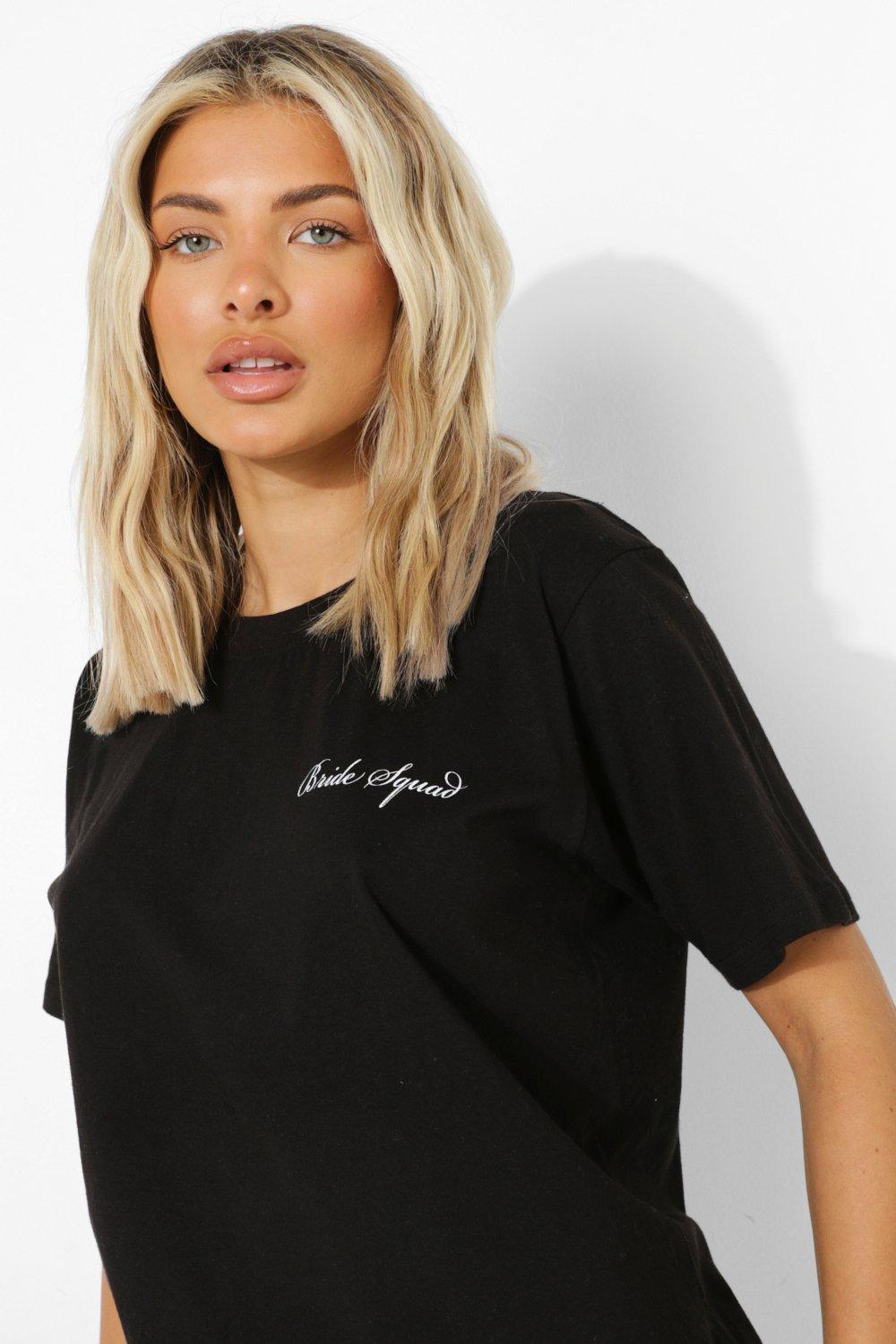 Bridal Squad T shirt boohoo