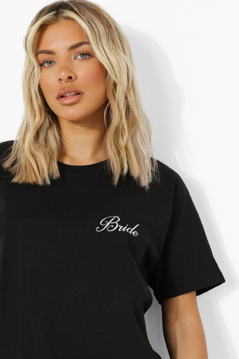 bride t shirt boohoo