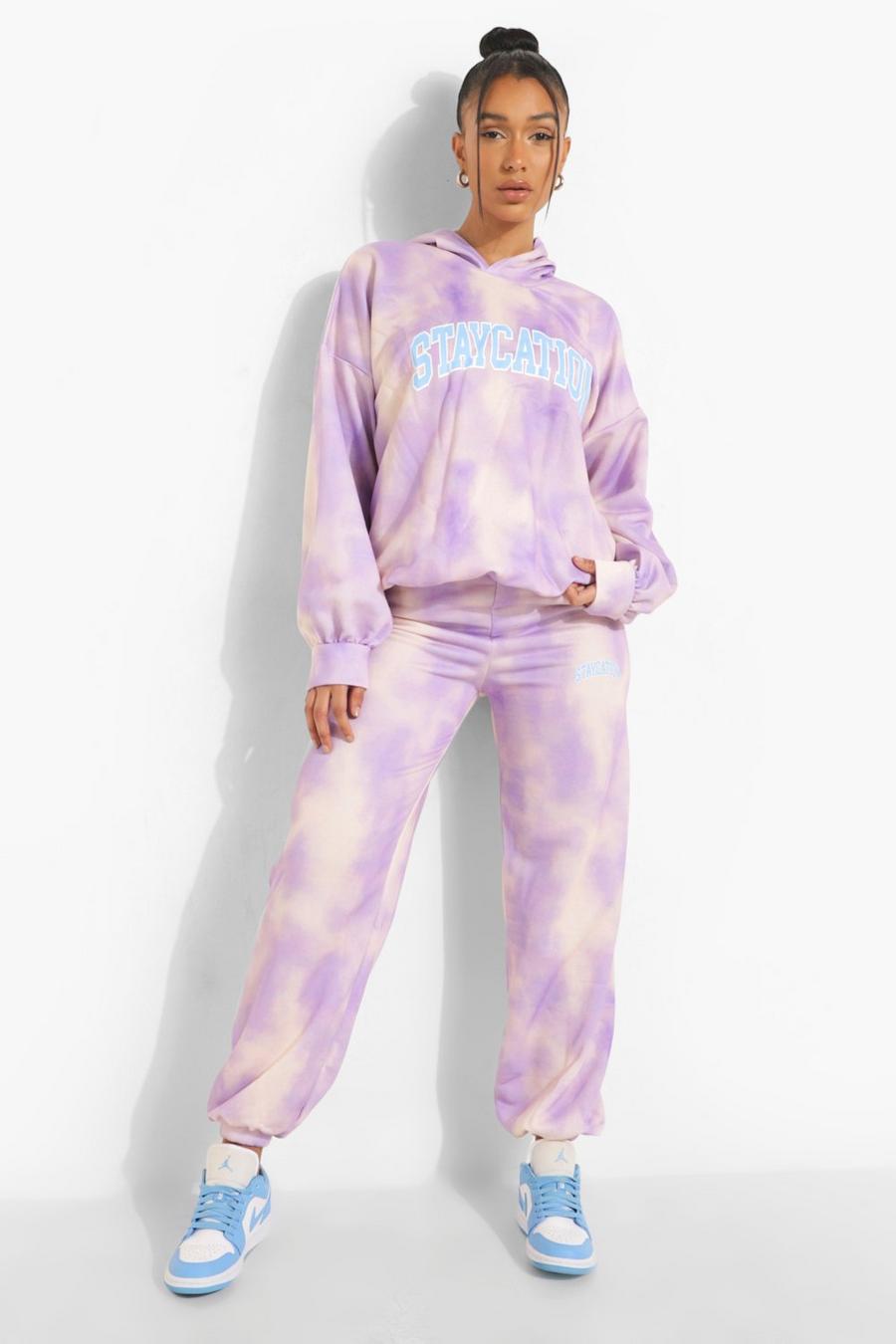 Lilac Tie Dye Staycation Joggers image number 1