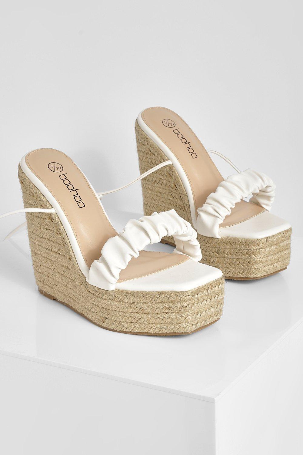 White on sale wrap wedges