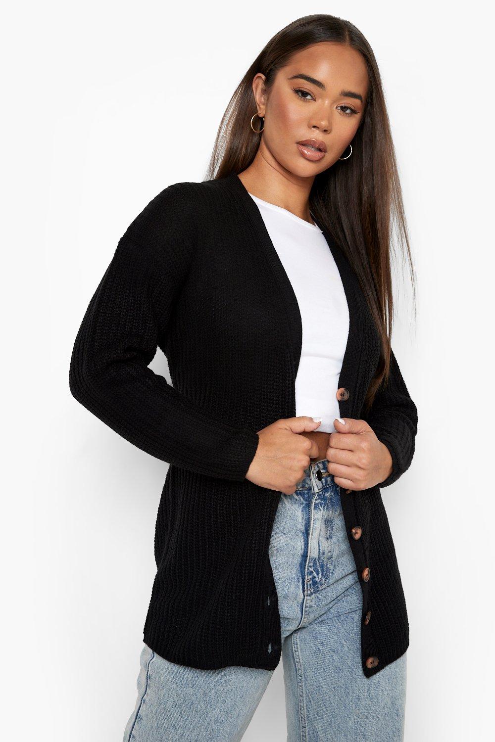 Boohoo long outlet black cardigan