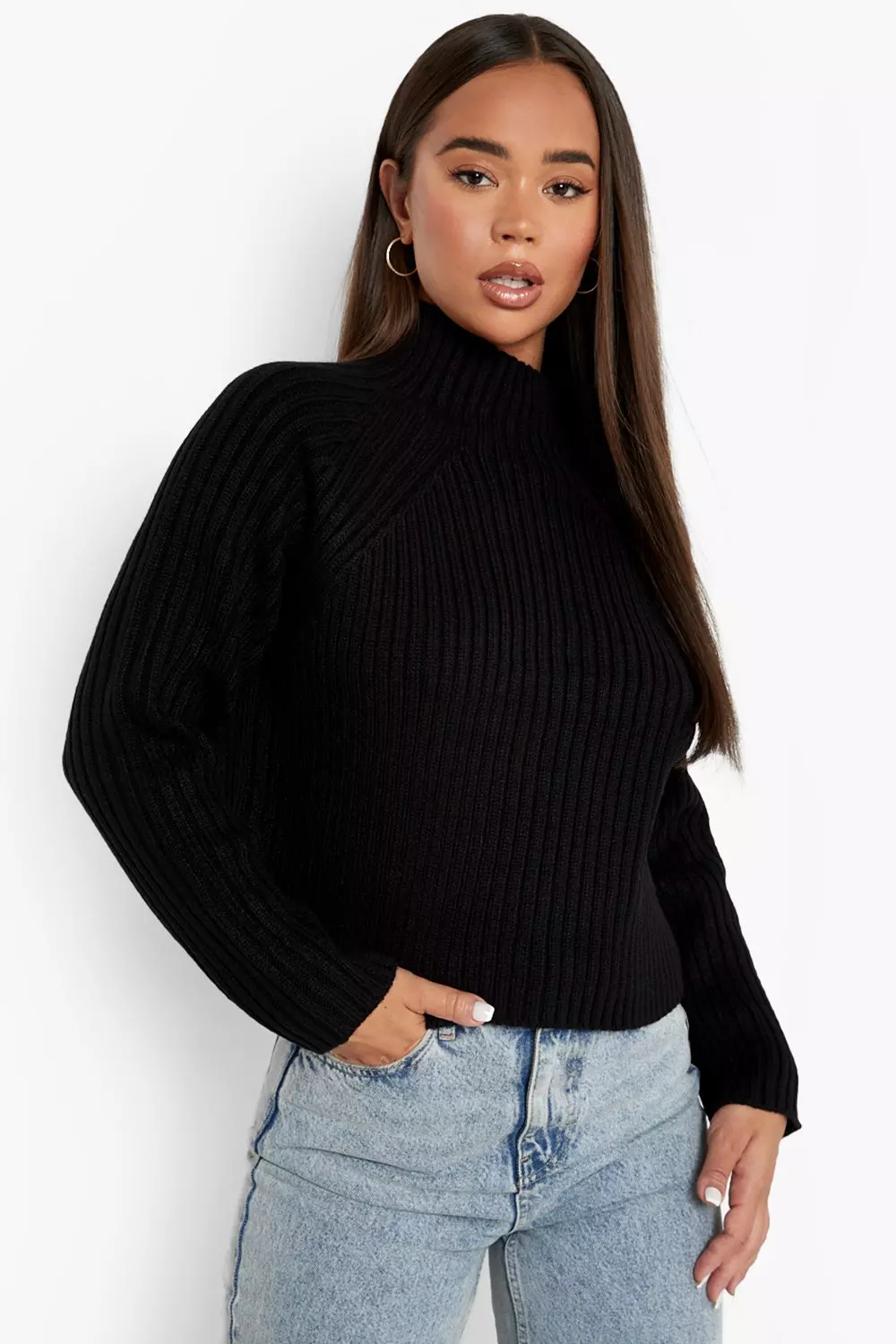 Knitted turtle neck on sale jumper