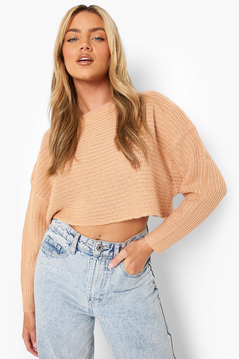 Boohoo hotsell cropped sweater