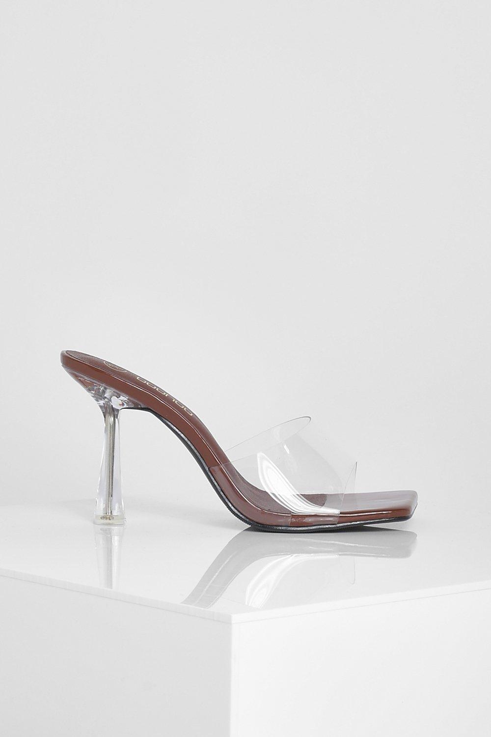 Boohoo hotsell perspex heels