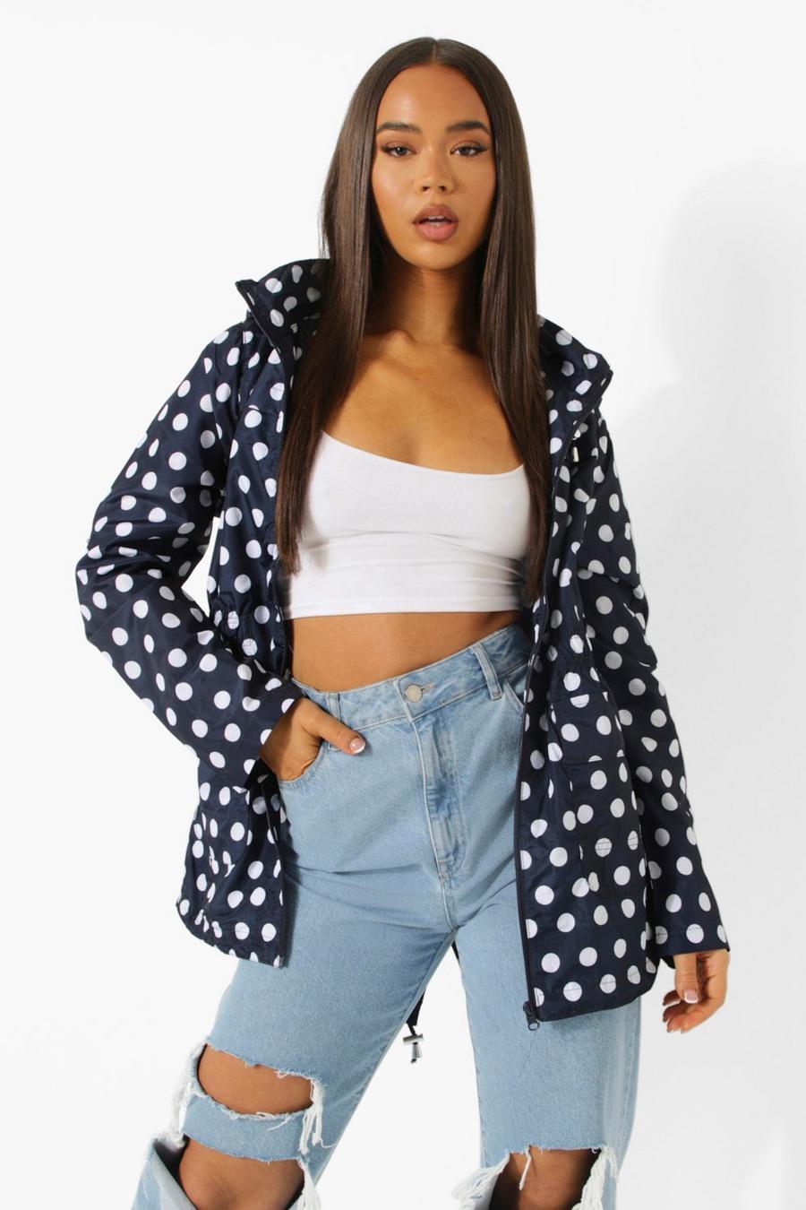 Navy Spot Print Mac image number 1