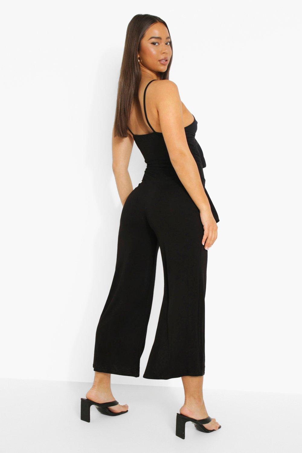 Twist Front Polka Dot Jumpsuit